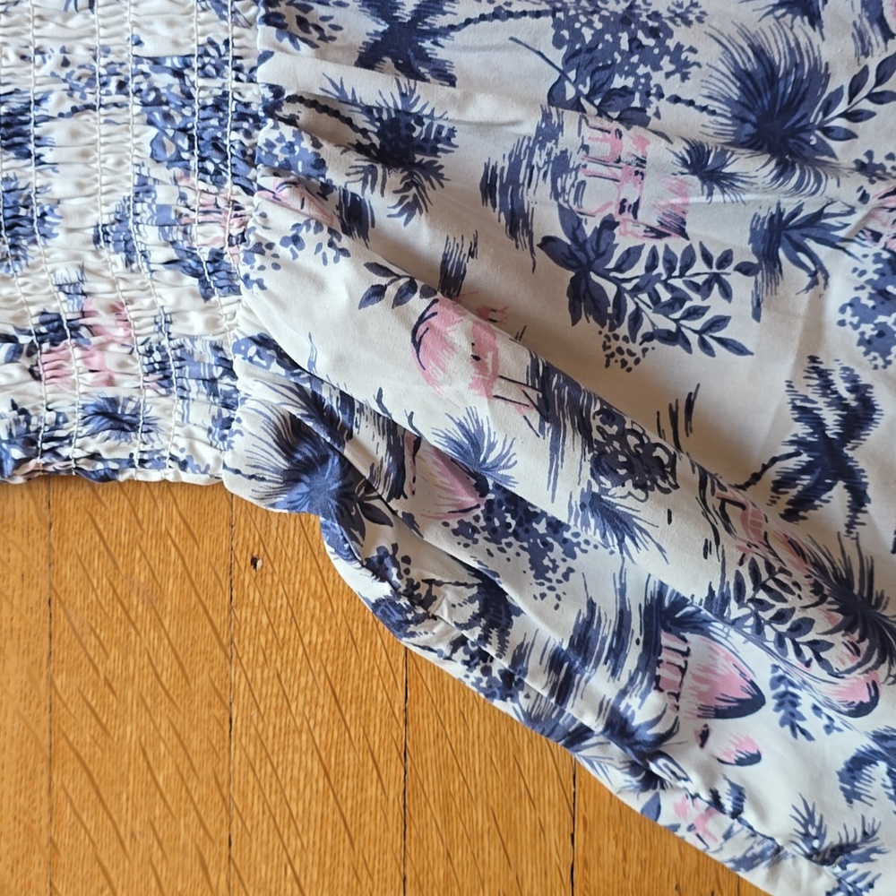 Abercrombie & Fitch, Smocked Midi Dress, Island Motif, EUC, Women's SP - Picture 8 of 12